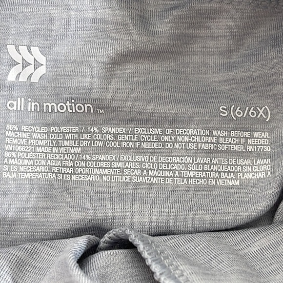 ALL IN MOTION Girls' Soft Gym Shorts With Pockets Size Small New - Picture 9 of 11